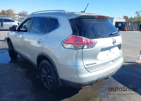 2015 Nissan Rogue Sv z USA, uszkodzony, nr VIN KNMAT2MV2FP572166